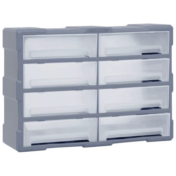 vidaXL Organizator s 8 velikih ladica 52 x 16 x 37 cm