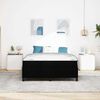 vidaXL Krevet s opruga kutije Crna 160 x 200 cm tkanina