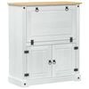 vidaXL Ormar za vino Bijelo 97 x 45 x 114 cm Čvrsto borovo drvo