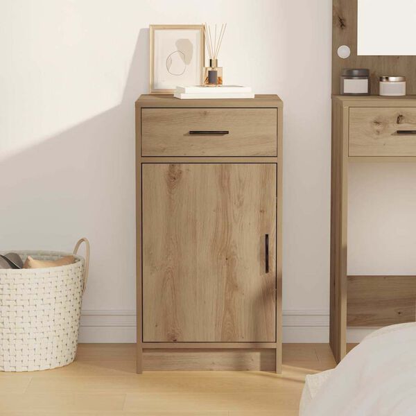 vidaXL Kreveta Umjetnički hrast 40 x 40.5 x 75 cm Konstruirano drvo