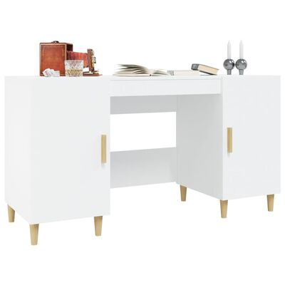 vidaXL Radni stol bijeli 140 x 50 x 75 cm od konstruiranog drva