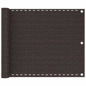 vidaXL Balkonski zastor smeđi 75 x 300 cm HDPE