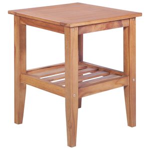 vidaXL Stolić za kavu 40 x 40 x 50 cm četvrtasti od masivne tikovine