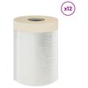 vidaXL Pra&scaron;kasta plahta s ljepilom 12 pcs *Transparent*an 30 x 3300 cm