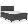 vidaXL Krevet od tkanine s oprugama tamnosivi 180 x 200 cm