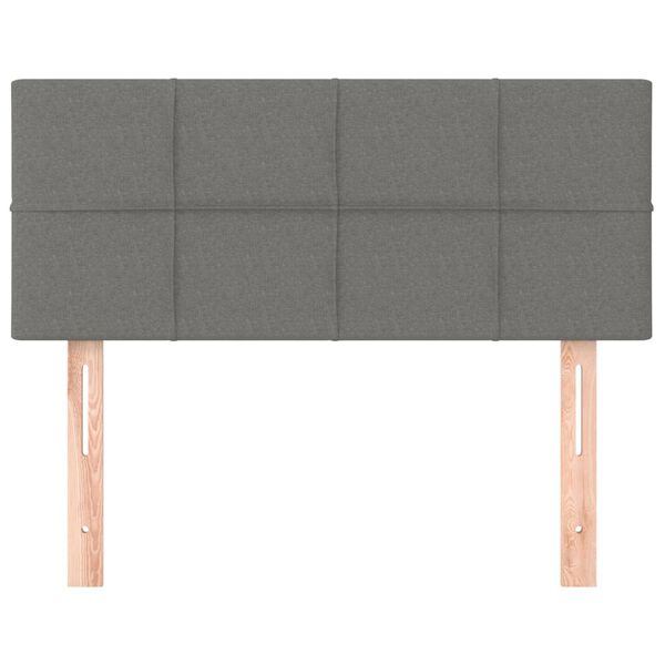 vidaXL Uzglavlje tamnosivo 90x5x78/88 cm od tkanine