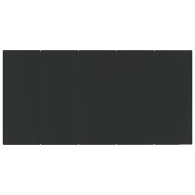 vidaXL 9-dijelni vrtni blagovaonski set crno-sivi od poliratana