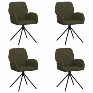 vidaXL Okretne blagovaonske stolice 4 pcs Umetnička suknja koža
