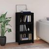 vidaXL Ormarić za knjige Crna 50 x 35 x 97 cm od masivne borovine