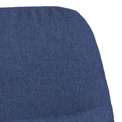 vidaXL Stolica za opuštanje od tkanine plava