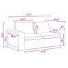 vidaXL Sofa 2 pcs Tamno siva 182 x 80 x 82 cm tkanina