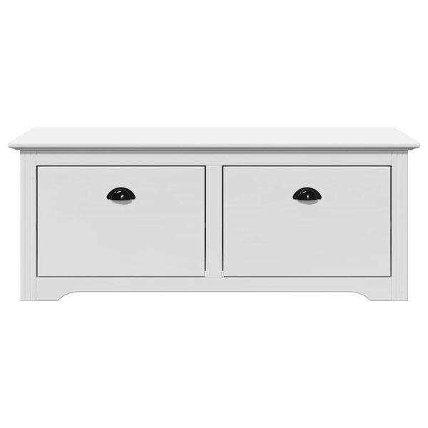 vidaXL Klupa za hodnik "BODO" bijela 114x40x45 cm