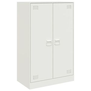 vidaXL Komoda bijela 67 x 39 x 107 cm čelična