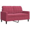 vidaXL 4-dijelni set sofa s jastucima crvena boja vina bar&scaron;unasti