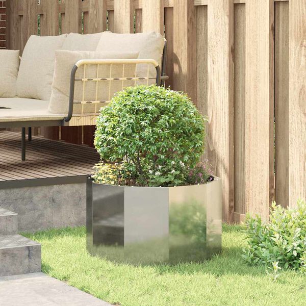 vidaXL Sadilica Srebrno 60 x 60 x 35 cm Cinkani čelik