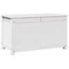 vidaXL Kutija za pohranu bijela 80 x 40 x 45,5 cm od masivne borovine