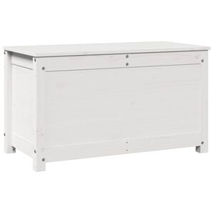 vidaXL Kutija za pohranu bijela 80 x 40 x 45,5 cm od masivne borovine