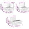 vidaXL Set vanjskih sofa 4 Komad Prirodna Čvrsto drvo akacije