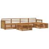 vidaXL Set vanjskih sofa 6 pcs Prirodna Čvrsto drvo akacije