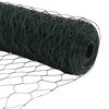 vidaXL Heksagonalna ograda Zelena 0,4 x 10 m PVC
