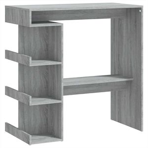 vidaXL Barski stol sa stalkom siva boja hrasta sonome 100x50x101,5 cm
