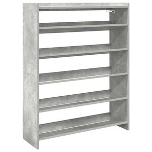vidaXL Stalak za cipele boja betona 80x25x100 cm konstruirano drvo