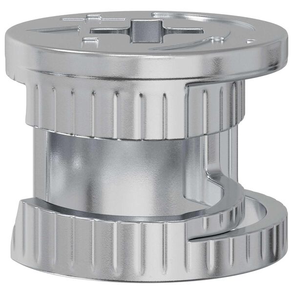 vidaXL Matične zakovice 2 pcs Srebrno 15 x 11,5 mm Čelik