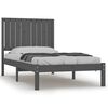 vidaXL Okvir za krevet od borovine sivi 90 x 190 cm jednokrevetni