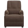 vidaXL Električna masažna fotelja od umjetne bru&scaron;ene kože smeđa