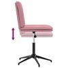 vidaXL Blagovaonska stolica ružičasta bar&scaron;unasta