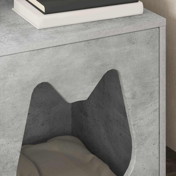 vidaXL Mačja Kuća Beton 42,5 x 40 x 53,5 cm Konstruirano drvo