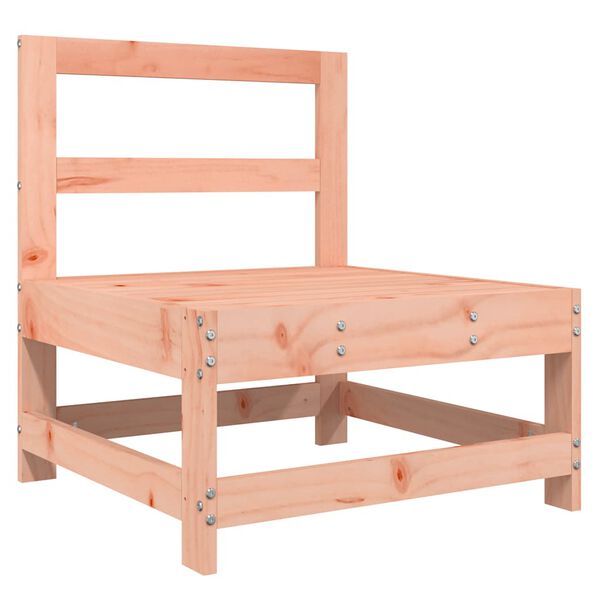 vidaXL Srednja sofa od masivnog drva duglazije s jastucima