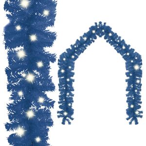 vidaXL Božićna girlanda s LED svjetlima 5 m plava