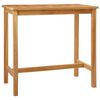 vidaXL Stol za bar Prirodna 110 x 60 x 105 cm Masivni teak