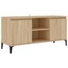 vidaXL TV ormarić s metalnim nogama boja hrasta sonome 103,5x35x50 cm
