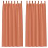 vidaXL Zavjese za blackout s prstenovima 2 kom. Terakota 245 x 140 cm