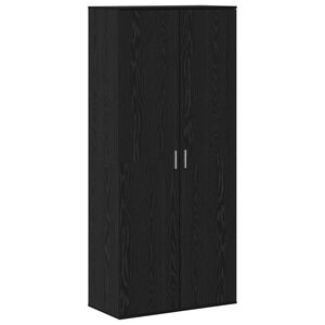vidaXL Highboard 80 x 39 x 178 cm Konstruirano drvo Crni hrast