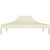 vidaXL Krov za šator za zabave 4,5 x 3 m krem 270 g/m²