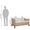 vidaXL 3-dijelni set sofa od prirodnog ratana s jastucima