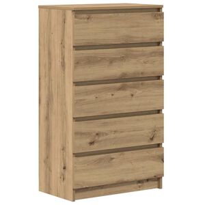vidaXL Ladičar boja hrasta artisan 60 x 36 x 103 cm konstruirano drvo