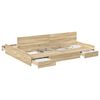 vidaXL Krevet s ladicama Sonoma hrast 135 x 190 cm Konstruirano drvo