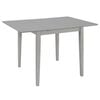 vidaXL Produživi blagovaonski stol sivi (80 - 120) x 80 x 74 cm MDF