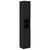 vidaXL Kupaonski ormar s policom Crni hrast 32 x 34 x 188,5 cm
