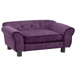 vidaXL Sofa za pse bordo 72 x 45 x 30 cm plišana