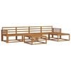 vidaXL Set vanjskih sofa 6 kom. Prirodna Čvrsto drvo akacije