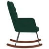 vidaXL Stolica za ljuljanje tamnozelena bar&scaron;unasta