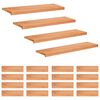vidaXL Step treads 20 kom. 100 x 30 x 2 cm Lak Čvrsto drvo bukve