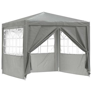 vidaXL &Scaron;ator za zabave 250 x 250 x 240 cm Svjetlosiva PE i čelik