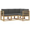 vidaXL Set vanjskih sofa 4 kom. Bijela i antracit