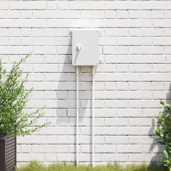 vidaXL Upravljački ormar Siva 47 x 20 x 60 cm ABS plastika